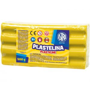 Plastelina Astra, 0.5 kg, żółta
